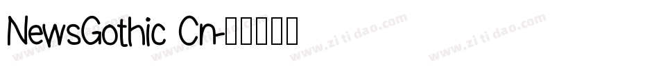 NewsGothic Cn字体转换